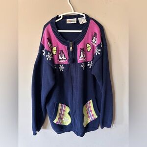 Vintage Northern Getaway Colorblock Sweater